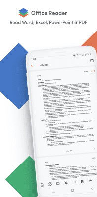 Screenshot of the application Office Reader - #1