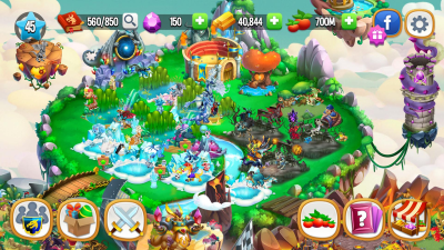 Screenshot of the application Dragon City - #6