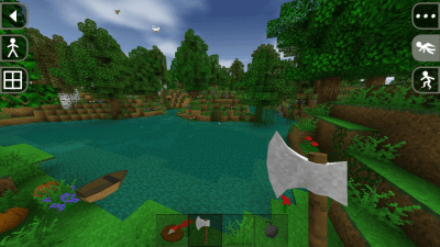 Screenshot of the application Survivalcraft Demo - #1