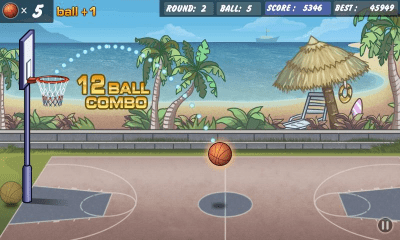Screenshot of the application Basketball Shoot - #4