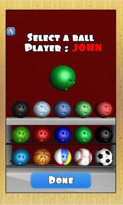 Screenshot of the application Bowling 3D - #1