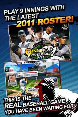 Screenshot of the application 9 Innings: Pro Baseball 2011 - #1