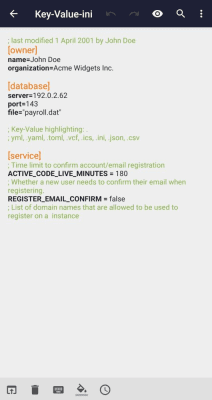 Screenshot of the application Markor: Markdown Editor - #8