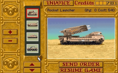 Screenshot of the application Dune 2 - #3