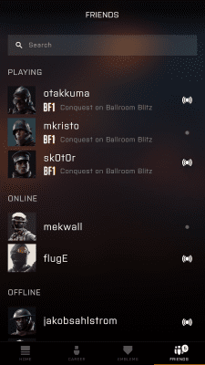 Screenshot of the application Battlefield Companion - #5