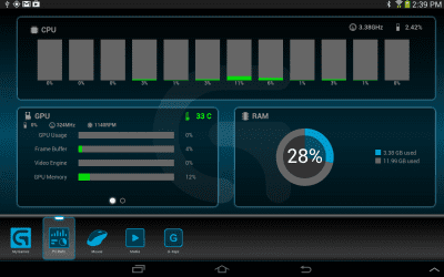 Screenshot of the application Logitech Arx Control - #15