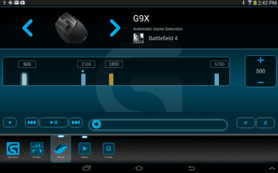 Screenshot of the application Logitech Arx Control - #17