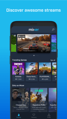 Screenshot of the application Mixer – Interactive Streaming - #1