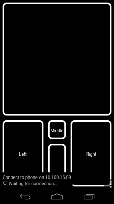 Screenshot of the application DroidPad: PC Joystick & mouse - #4
