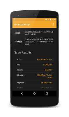 Screenshot of the application VirusTotal Uplink - #3