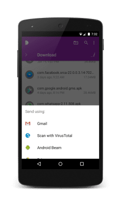 Screenshot of the application VirusTotal Uplink - #5