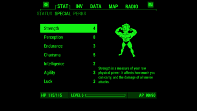 Screenshot of the application Fallout Pip-Boy - #1