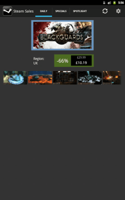 Screenshot of the application Steam Sales - #6