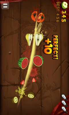 Screenshot of the application Fruit Slice - #1