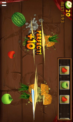 Screenshot of the application Fruit Slice - #3