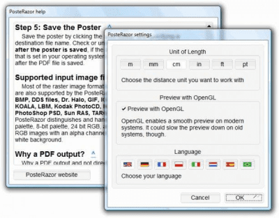 Screenshot of the application PosteRazor Portable - #3