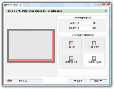 Screenshot of the application PosteRazor Portable - #5