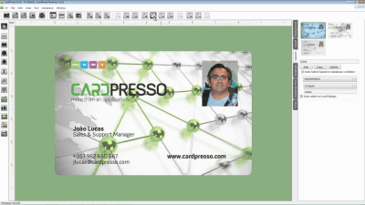 Screenshot of the application CardPresso - #1