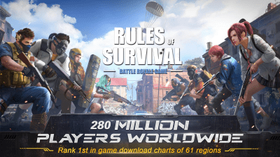 Screenshot of the application RULES OF SURVIVAL - #3