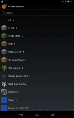 Screenshot of the application PocketInvEditor - #7
