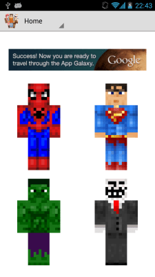 Screenshot of the application Skins for Minecraft - #1