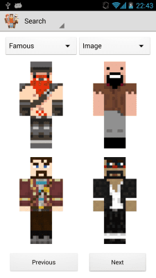 Screenshot of the application Skins for Minecraft - #2