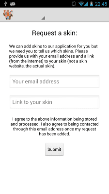 Screenshot of the application Skins for Minecraft - #6