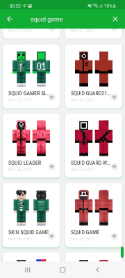 Screenshot of the application Skin World - #8