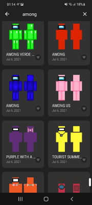 Screenshot of the application Skin World - #11