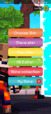 Screenshot of the application Skin Editor for Minecraft PE (3D) - #9
