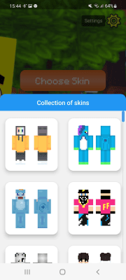 Screenshot of the application Skin Editor for Minecraft PE (3D) - #10