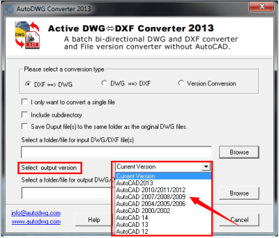 Screenshot of the application DWG DXF Converter - #3