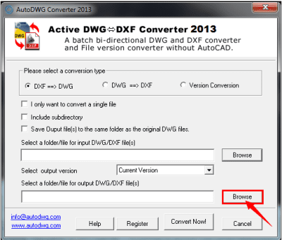 Screenshot of the application DWG DXF Converter - #4