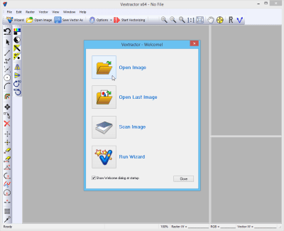 Screenshot of the application Vextractor - #1