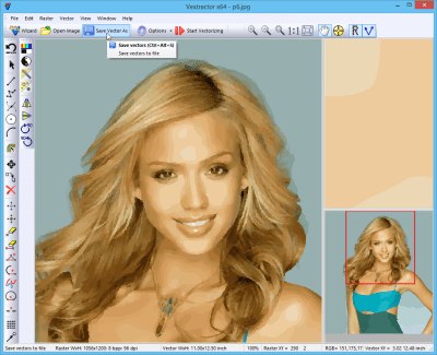 Screenshot of the application Vextractor - #7