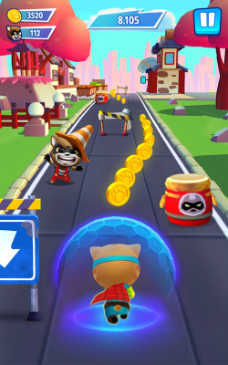 Screenshot of the application Talking Tom: The Heroes Chase - #3