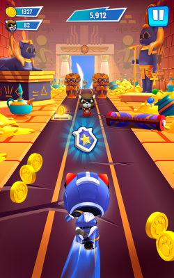 Screenshot of the application Talking Tom: The Heroes Chase - #4