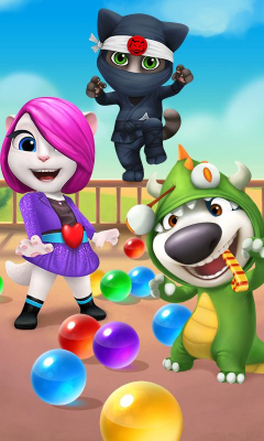 Screenshot of the application Talking Tom: Bubble Shooter - #1