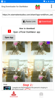 Screenshot of the application Sing Downloader for Starmaker - #1