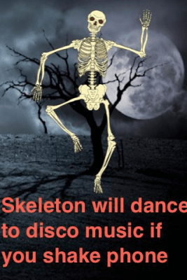 Screenshot of the application Talking Skeleton - #4