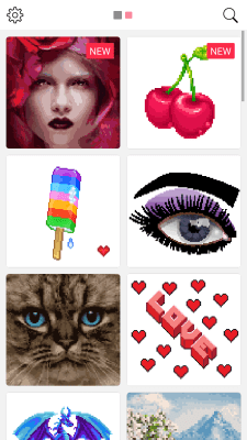 Screenshot of the application Sandbox Pixel Coloring - #4