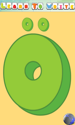 Screenshot of the application Learning the Alphabet - #3