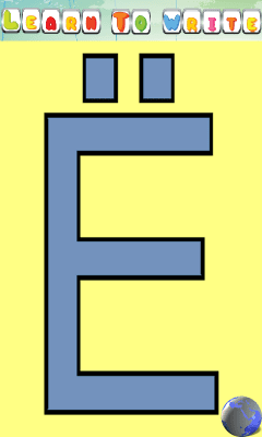 Screenshot of the application Learning the Alphabet - #6