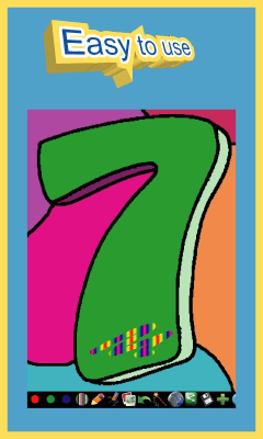 Screenshot of the application Coloring for children - Numbers - #2
