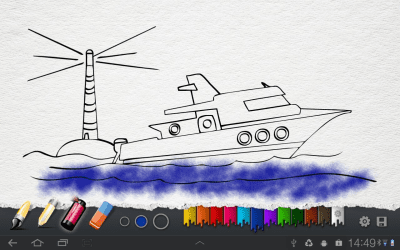 Screenshot of the application Coloring Pages - #1