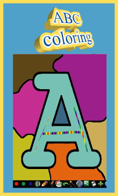 Screenshot of the application Coloring for children - the alphabet - #1