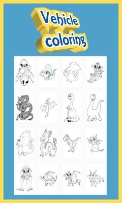 Screenshot of the application Coloring for children - Dinosaur - #3