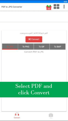Screenshot of the application PDF to JPG Converter - JPG to PDF Converter - #4