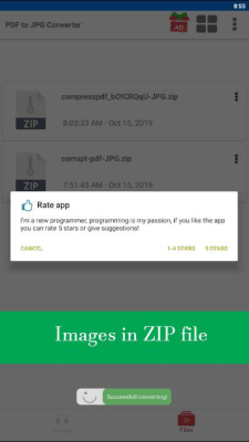 Screenshot of the application PDF to JPG Converter - JPG to PDF Converter - #6