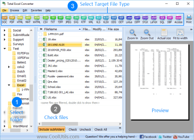 Screenshot of the application Total Excel Converter - #2